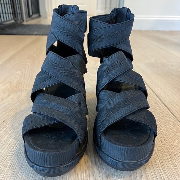 Joanie™ II Leather Wedge Heeled Sandal Sorel Size 8 - Picture 2 of 8